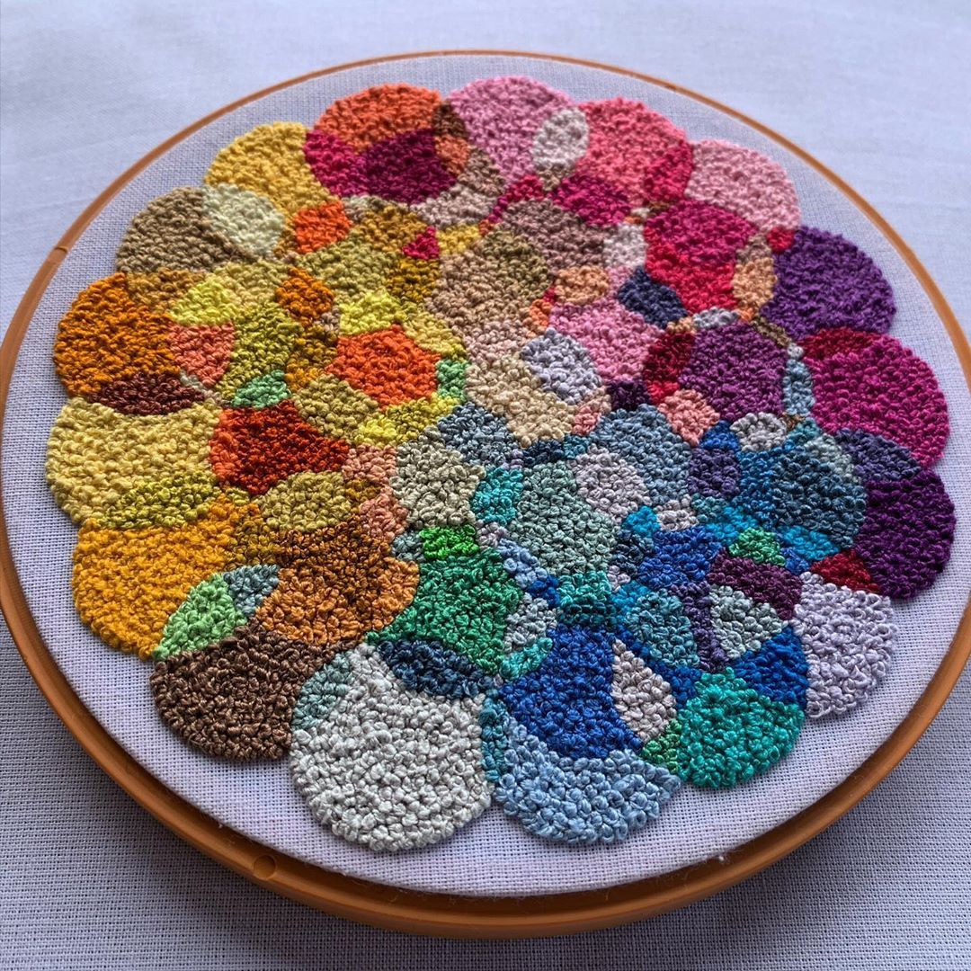 The French knot is a basic embroidery stitch but one that adds some
