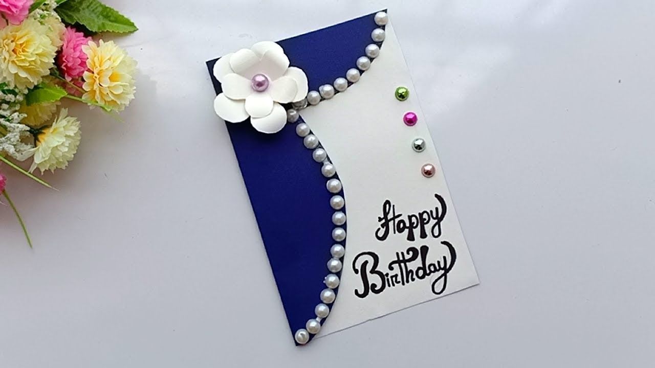 Beautiful Handmade Birthday card//Birthday card idea. 