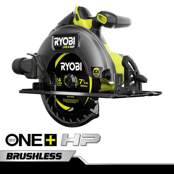 Ryobi one 18v cordless 7 1 4 in sliding compound miter saw with lithium