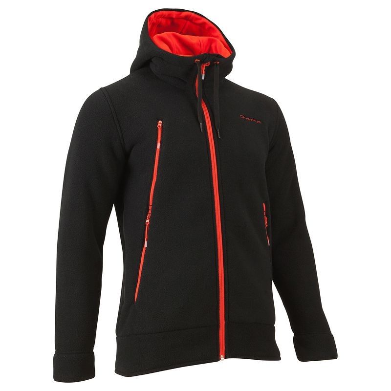 Decathlon Forclaz 600 Hoody Nero Polar Trekking Doga Yuruyusu