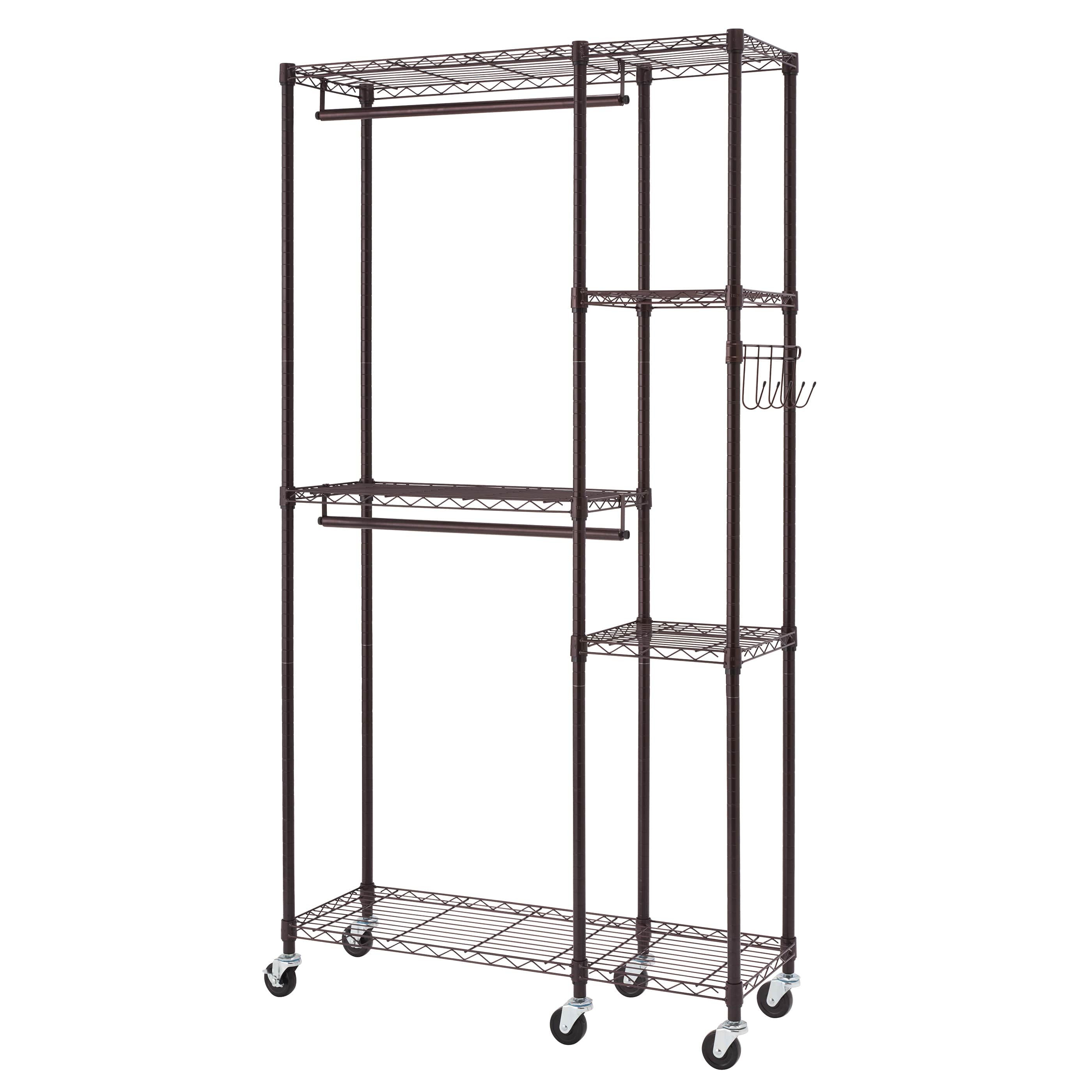 Trinity Ecostorage Mobile Closet Organizer Silver Products Trinity Ecostorage Mobile Closet Organizer Brown