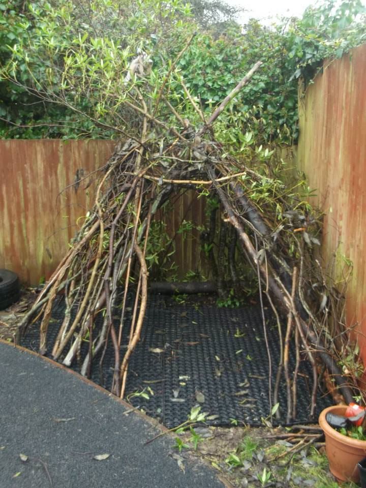 Stick Teepee Backyard Fort Teepee Tree Teepee
