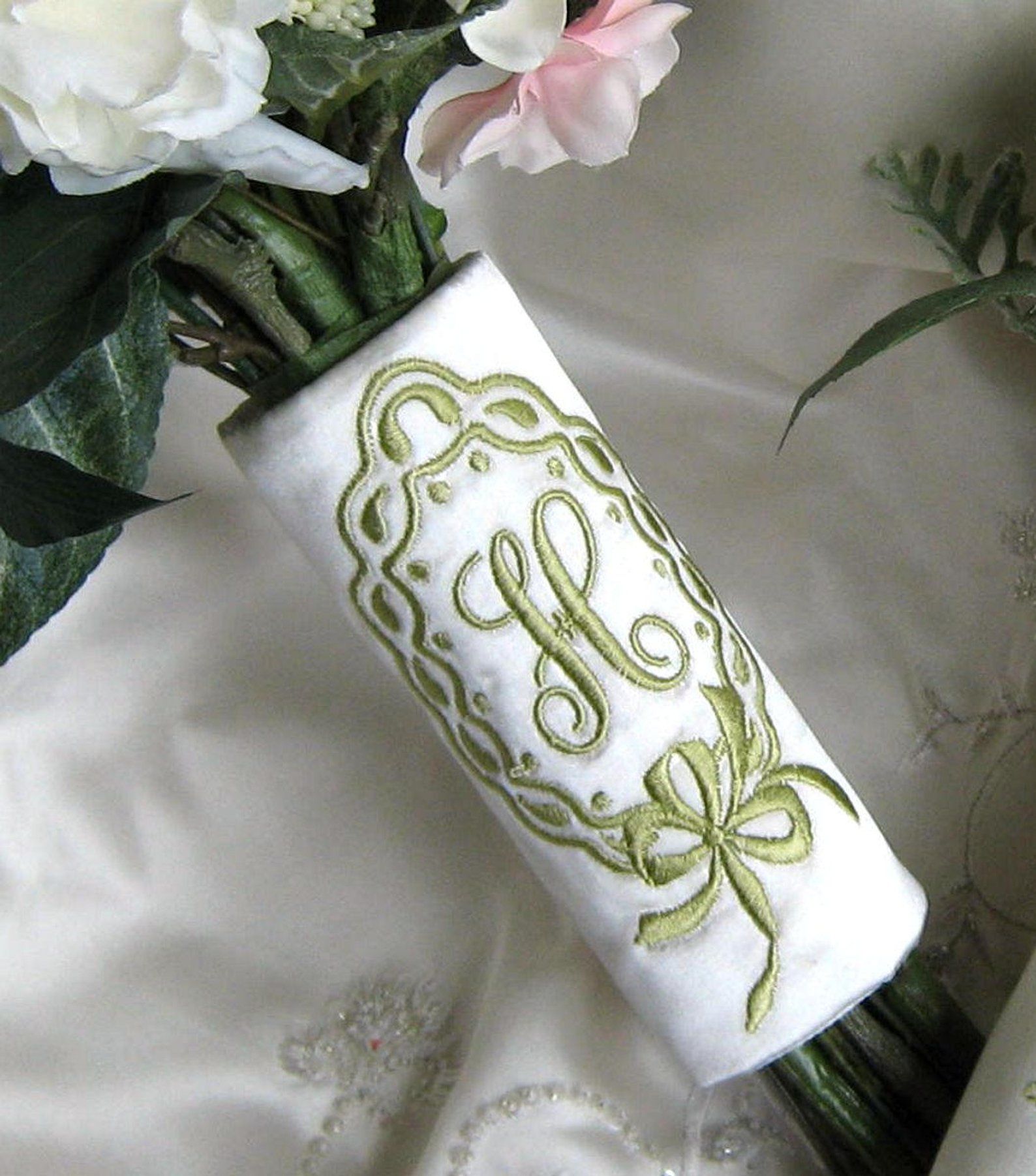 Monogram Bouquet Wrap