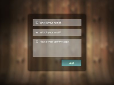 contact form with free psd and html css code contact form free contact form html