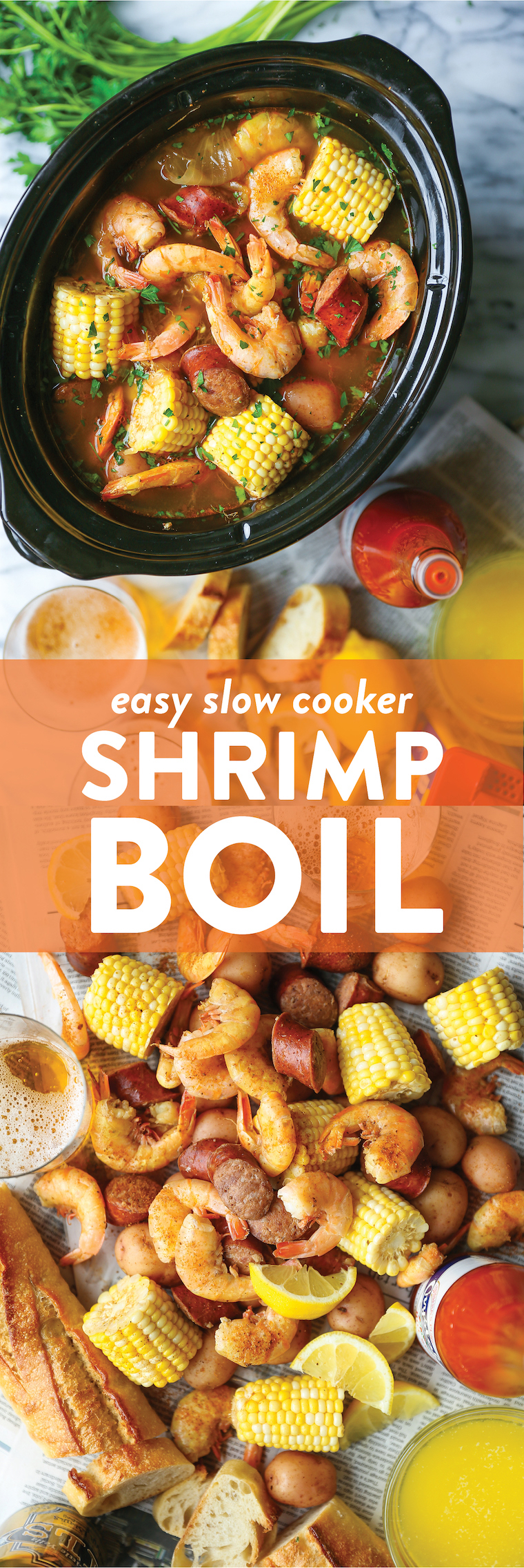 Slow Cooker Shrimp Boil - Damn Delicious