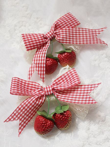 Accessoire de cheveux Lolita Sweet Lolita en épingle à cheveux avec bordure en dentelle et dentelle