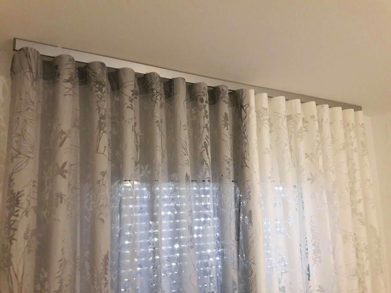 Detalle Cortina Onda Perfecta Riel Decorativo Acabado Aluminio Satinado Cortinas Onda Perfecta Cortinas Cortinas Dormitorio