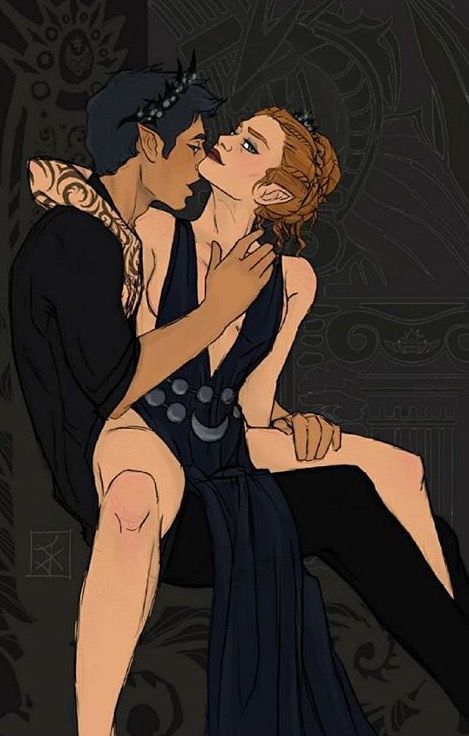 Credit:witchlingsandwyverns I love this scene so much #feyreandrhysand