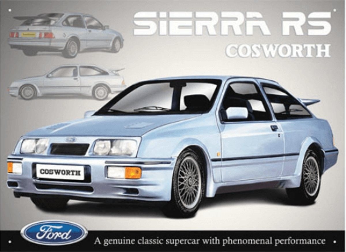 Ford Sierra RS Cosworth Wall Art Retro Print Vintage Classic Classic Car