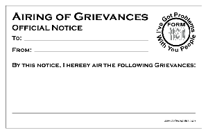 airing of grievances official notice for festivus this will come in festivus airing of grievances form