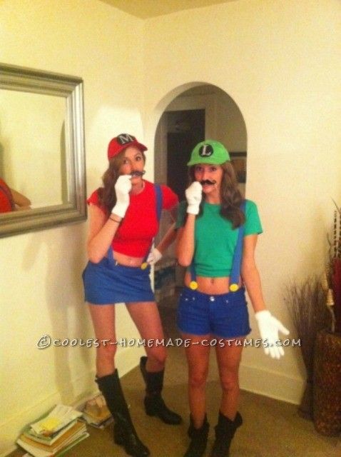 Cutest Last Minute Mario And Luigi Costumes For Women Y Cutest Last Minute Mario And Luigi Costumes For Women Costume