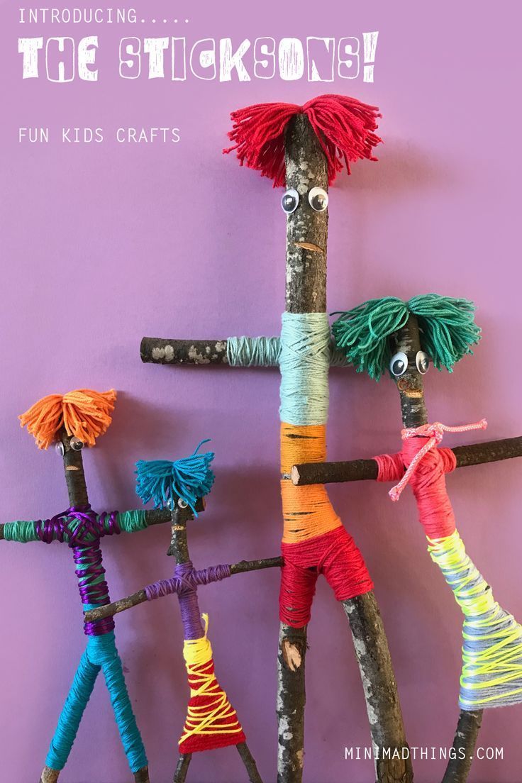 Lernen Sie die Sticksons kennen! - Bastelideen Kin - Kinderkuche Diy Pappe #bastelideenkinder