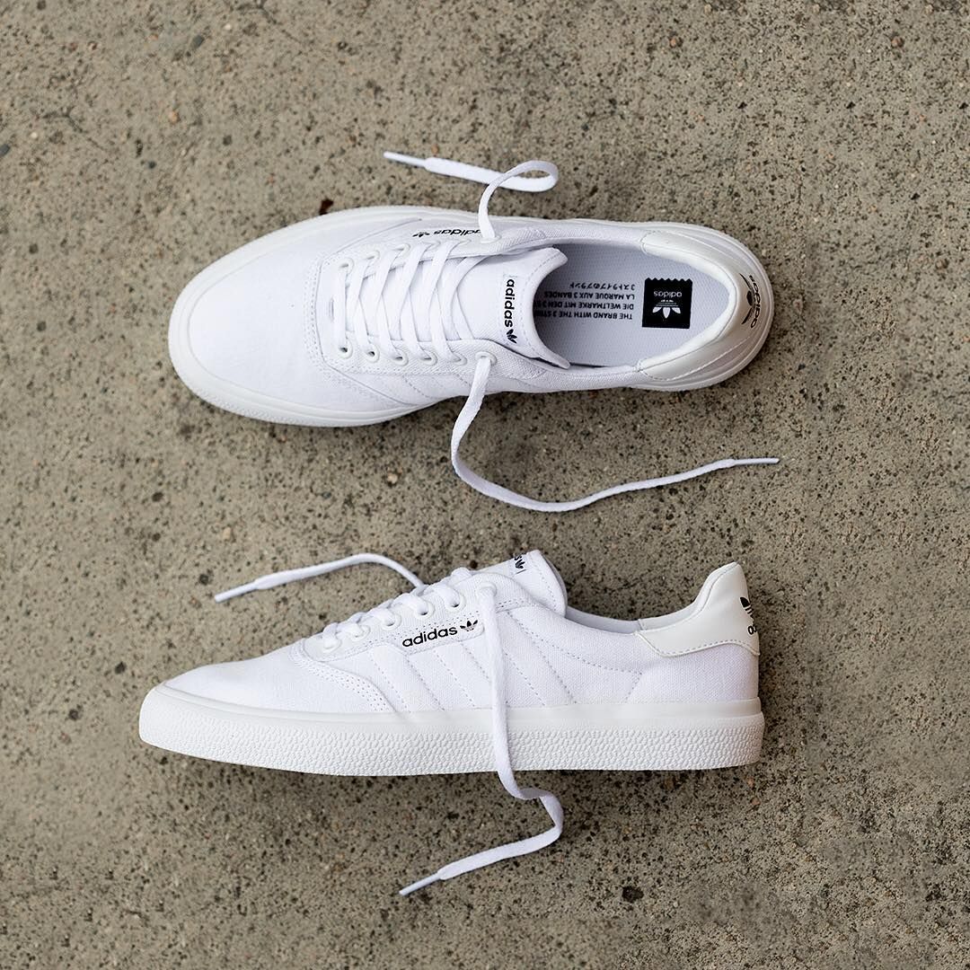 adidas originals 3mc sneakers in triple white