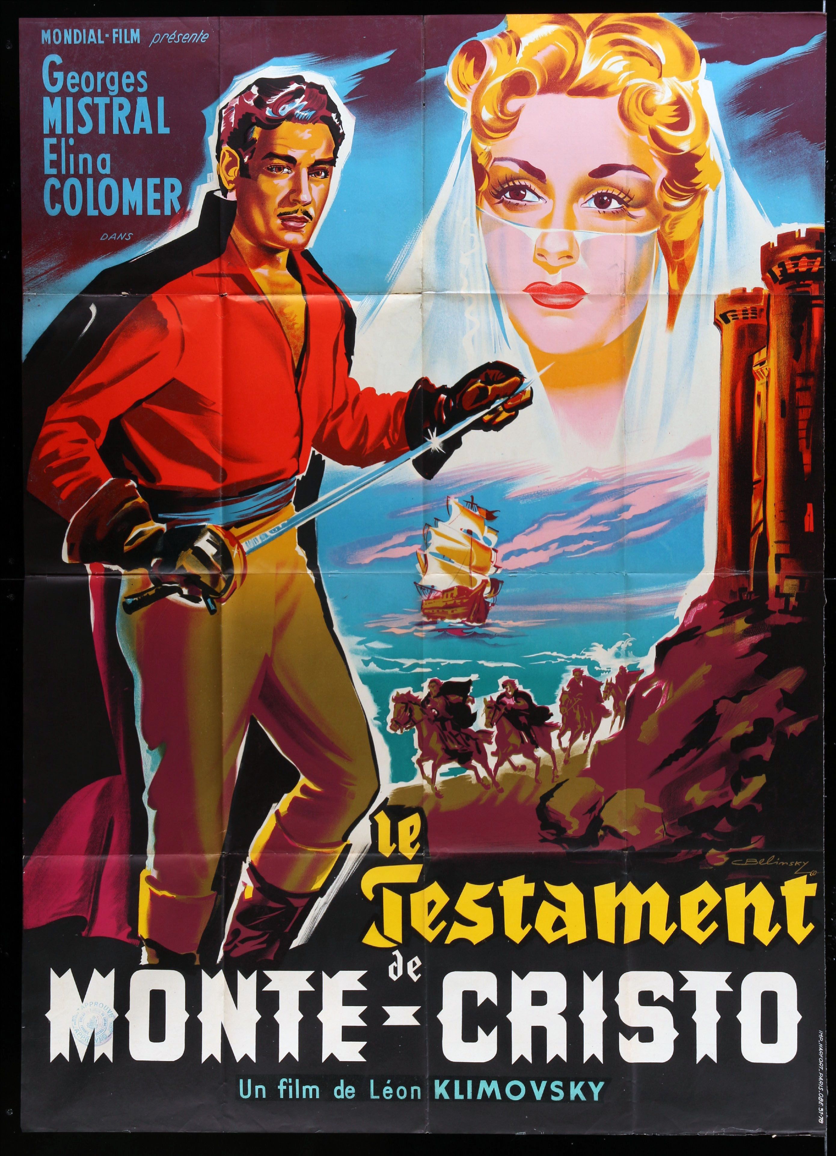 1953 El Conde De Montecristo Leon Klimovsky Cine Clasico Cine El Conde De Montecristo