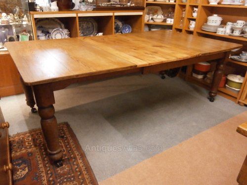 Victorian Pine Extending Table Dining Antique
