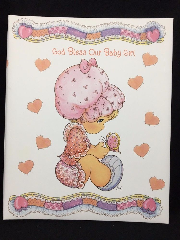 Precious Moments God Bless Our Baby Girl Memory Keepsake Book First 5 Years Pmc3 Keepsake Books Memorial Keepsakes Precious Moments