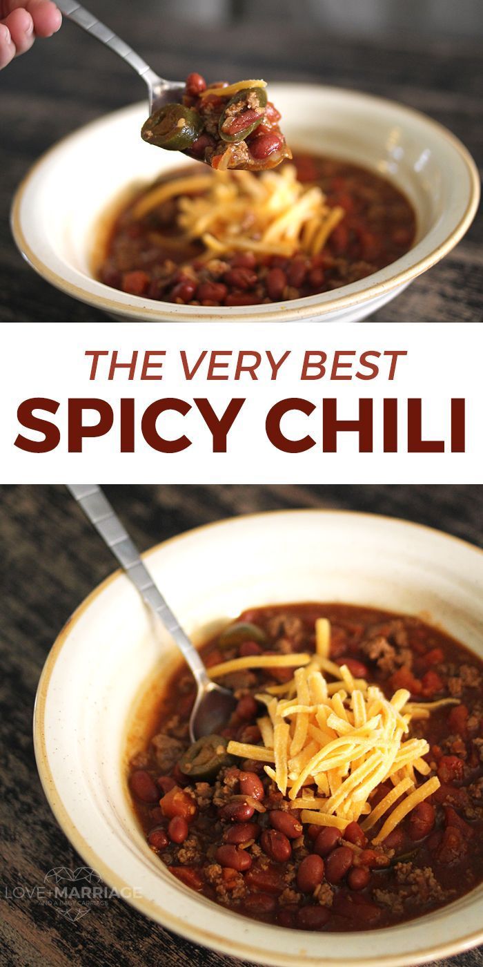 The Best Spicy Chili Recipe #chilirecipe