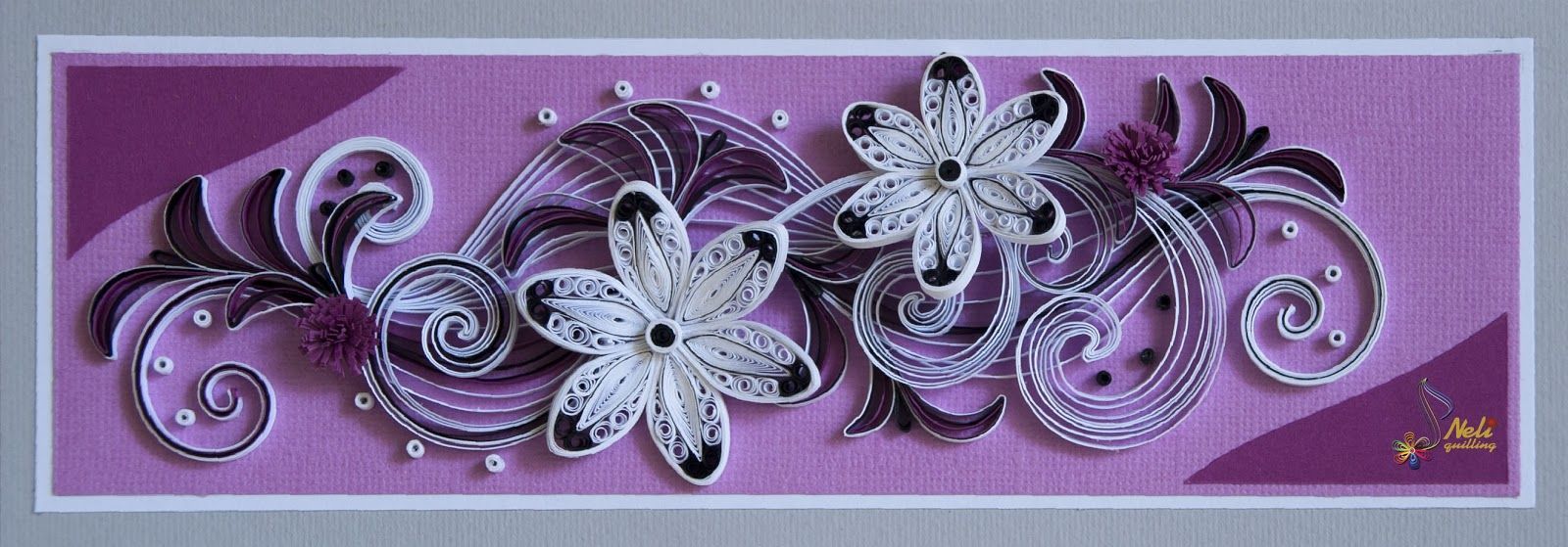 Neli Quilling Art: Carte Quilling - fleurs Bizarre télescopage d'œCelui sur...