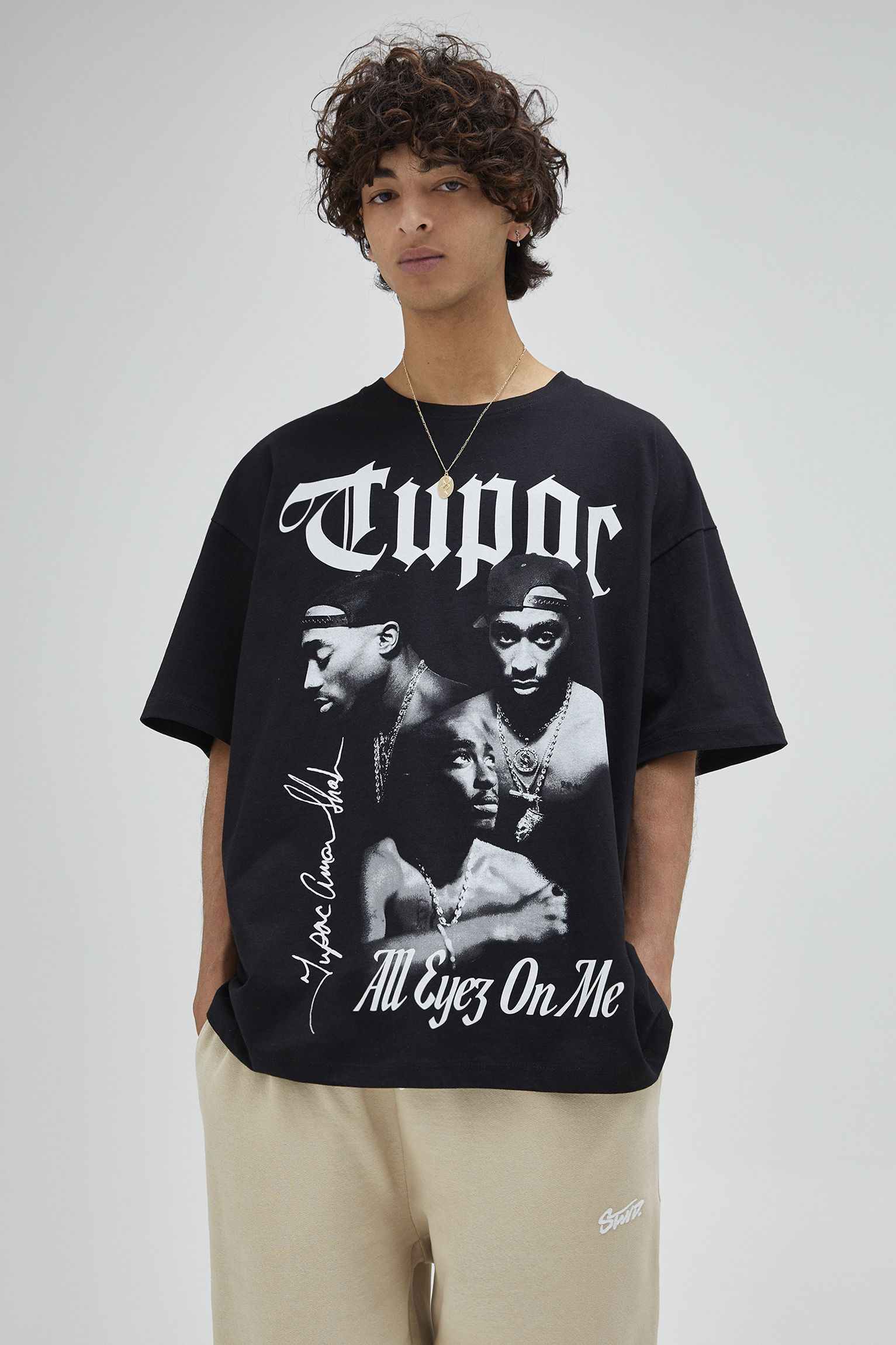 Camisetas Tupac 2pac Cartoon Para Pareja Camisas Manga Corta Camisetas Tupac 2pac Cartoon Para Pareja Camisas Manga Corta