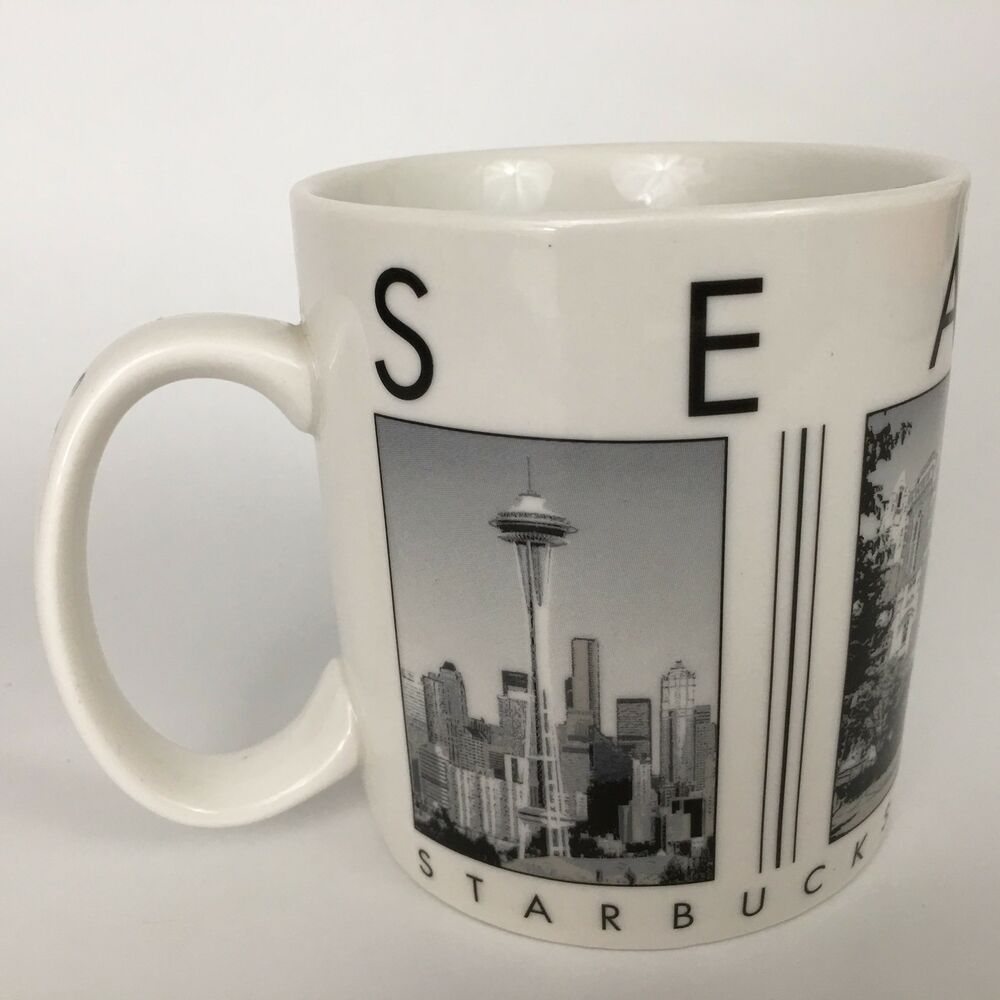 STARBUCKS MUG LARGE CERAMIC MIAMI City Scenes Series,18 oz 2005 Barista