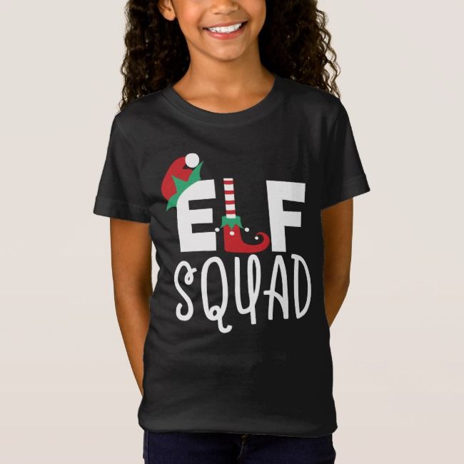 Elf Squad Funny Family Gathering Christmas Costume T-Shirt | Zazzle.com