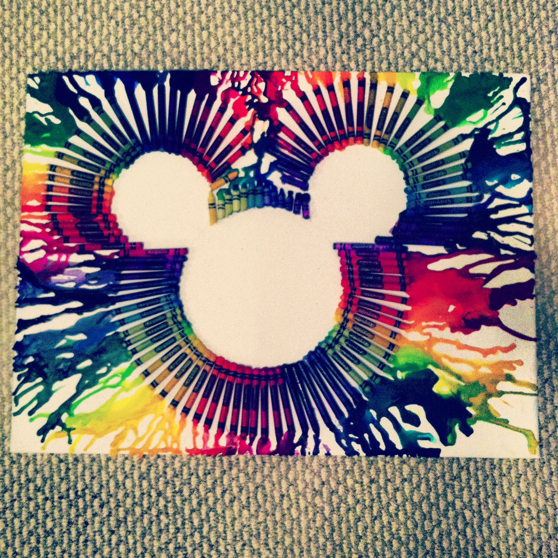 Mickey Mouse With Melted Crayons Mickey Mouse With Melted Crayons