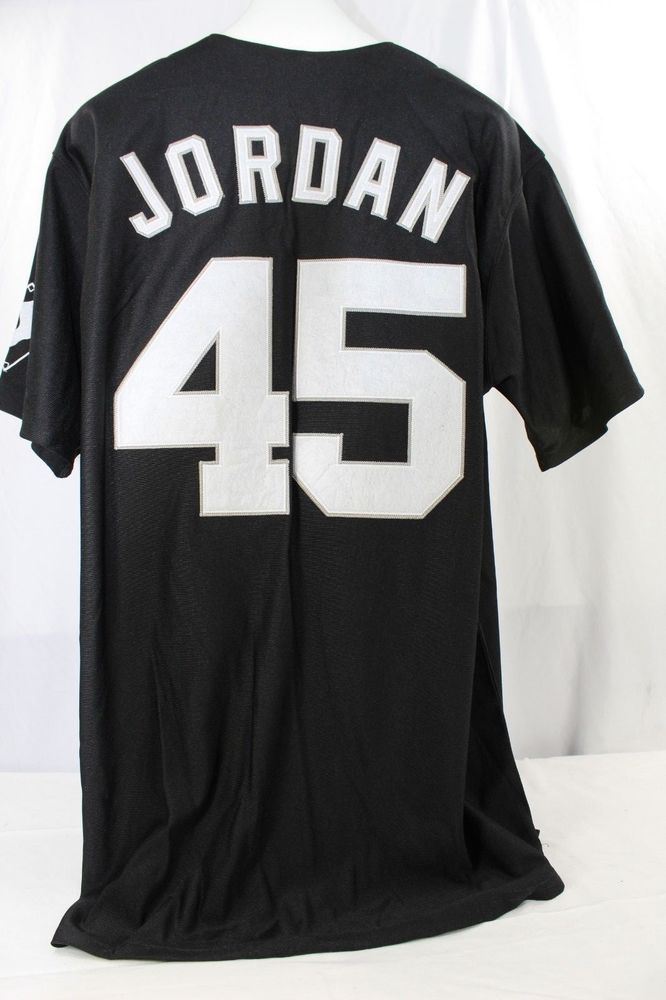 Chicago White Sox Michael Jordan 45 Black Jersey Mitchell Ness 52 chicago-white-sox-michael-jordan-45-black-jersey-mitchell-ness-52