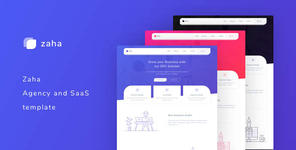 Zaha - Agency and SaaS Template ⠀ Zaha – Agency and SaaS template is designed with modern design trends. Comes with 3 pre-made colors. It allows you to create a new color template simply for yourself except for the prepared colors.... ⠀ #app #applanding #landing #saas #saastemplate #sitetemplates #softwarelanding #startuptemplate #tempload #themeforest #webapp #agency #business #creative #marketing #product #software #startup #technology Layout Design, Web Design, Mobile Offers, Google Web Font, Responsive Layout, Grid System, Zaha, Themeforest, Web App