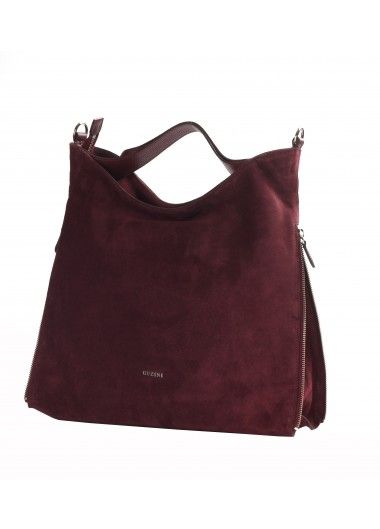 Conrade Bordo Suet Deri Canta Conrade Suet Leather Handbag Deri Canta Canta Canta Modelleri