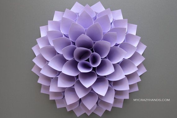 How To Create Dahlia Paper In 2020 Paper Dahlia Paper Flower Wall Art Paper Flower Wreaths