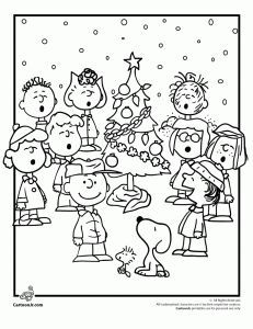 Free Charlie Brown Christmas Coloring Pages Kids Activity I Could Print These Out