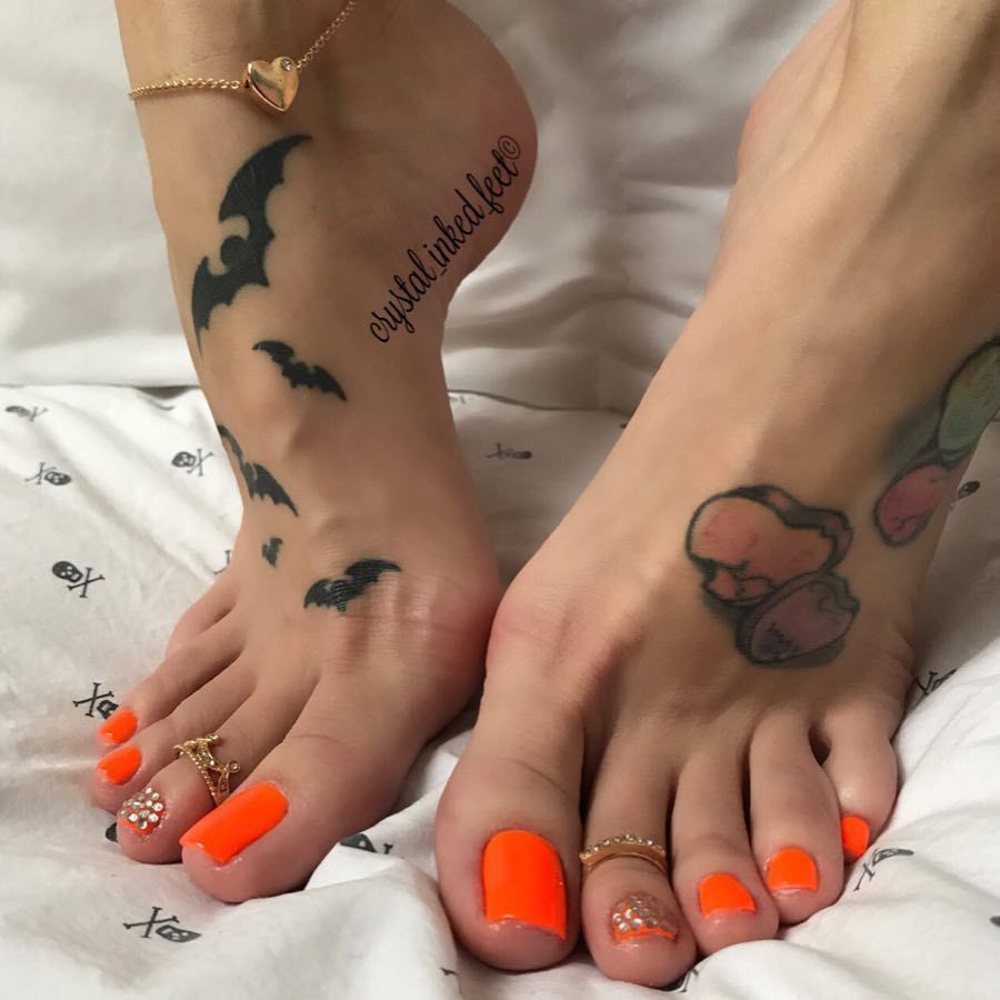 Neon Orange Dreams Long Toenails Gorgeous Feet Beautiful Feet