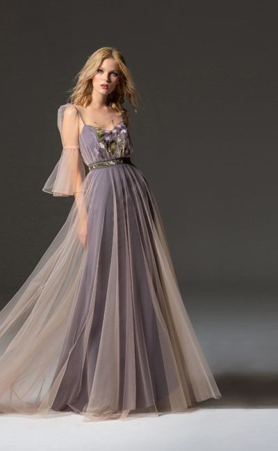 PV-0339-2_2 Elegant Outfit, Elegant Dresses, Pretty Dresses, Formal Dresses, Grey Evening Dresses, Evening Gowns, Gala Dresses, Bridal Dresses, Party Dress Long