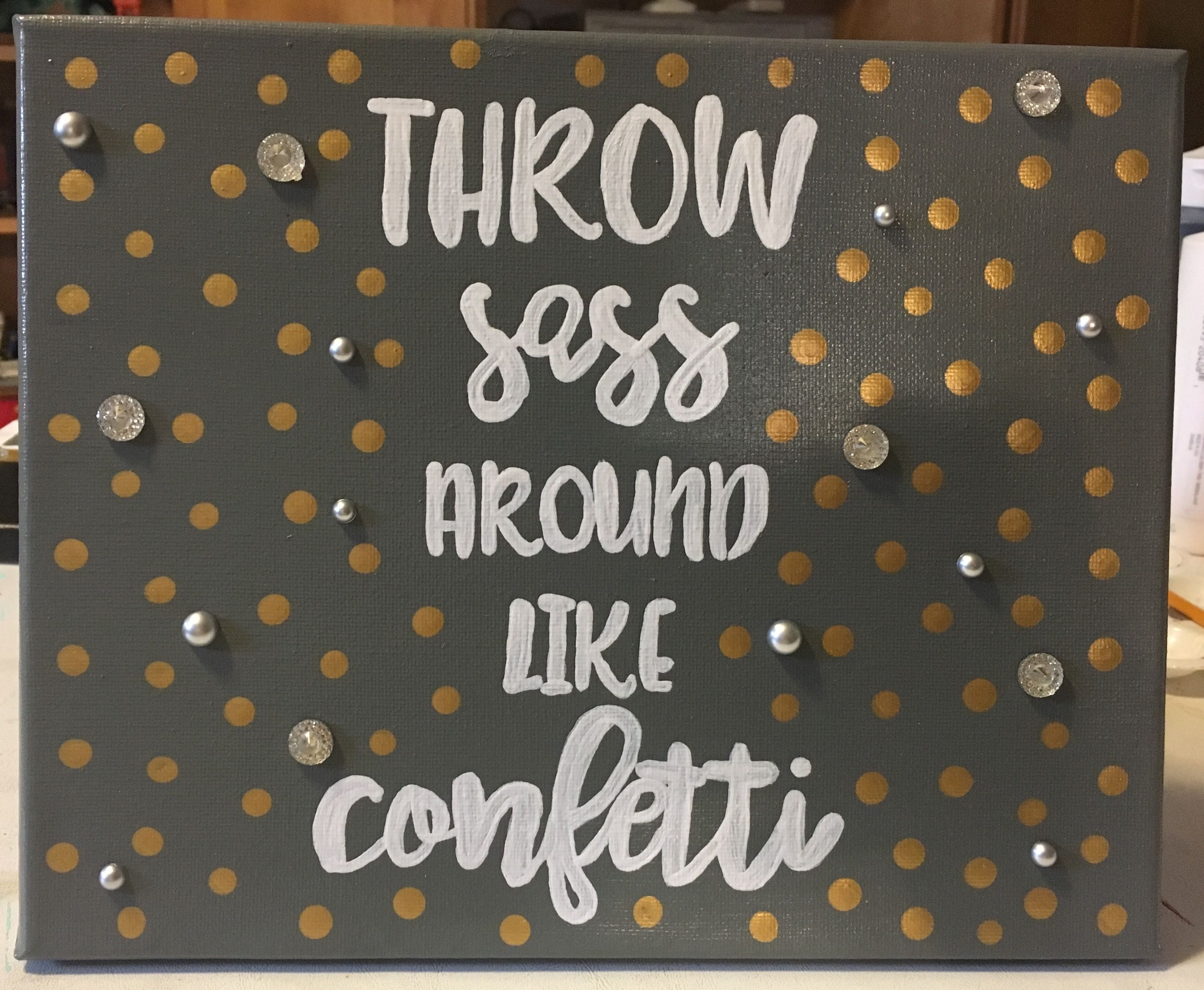 Download Throw sass around like confetti // painted canvas | Decor ...
