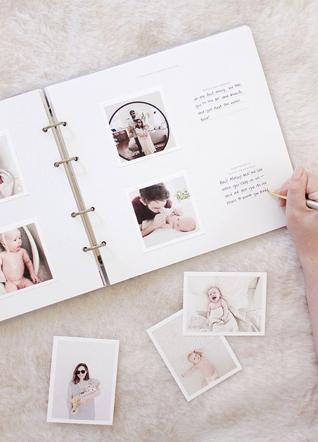 my favorite baby book by @artifactuprising ( + a giveaway ) #ad Diy Photo Book, Baby Photo Books, Photo Album Diy, Baby Photo Albums, Baby Diy, Diy Baby Stuff, Baby Books Diy, Baby Memory Books, Modern Baby Book