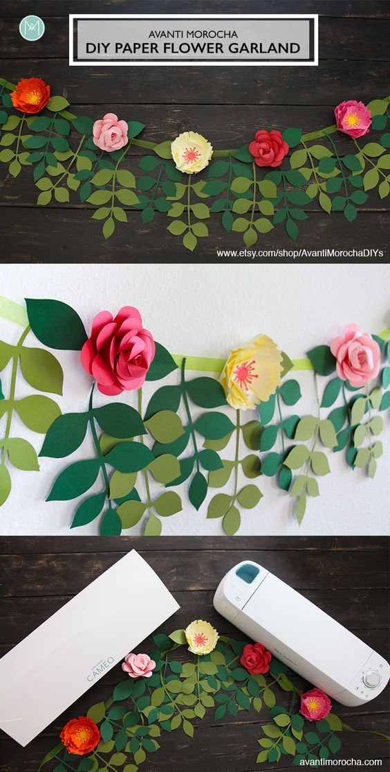 DIY Paper Flower Garland