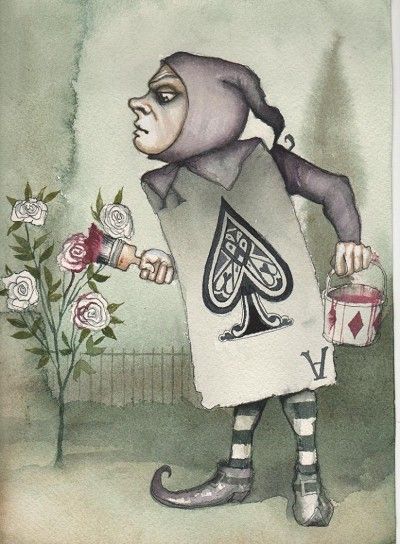 Dominic Murphy - Alice in Wonderland . Alice In Wonderland Paintings, Alice In Wonderland Illustrations, Alice In Wonderland Theme, Adventures In Wonderland, Wonderland Party, Lewis Carroll, Inspiration Artistique, Painting The Roses Red, Vintage Book Cover
