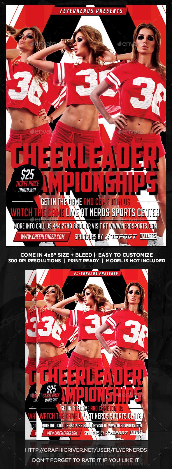 cheerleading flyer template