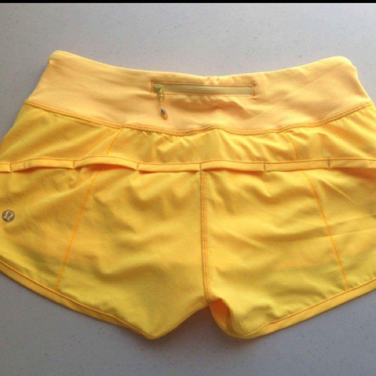 Burning yellow speed shorts (With images) | Lululemon