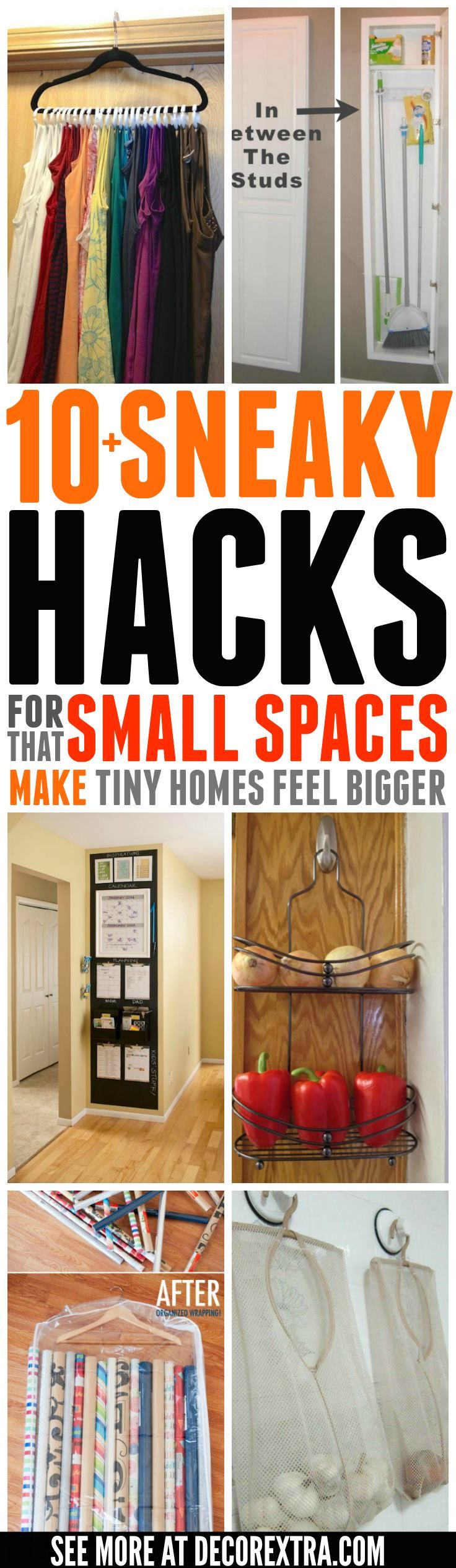 10+ SNEAKY Hacks For Small Space Living That Make Tiny Homes Feel ... 10+ SNEAKY Hacks For Small Space Living That Make Tiny Homes Feel ...