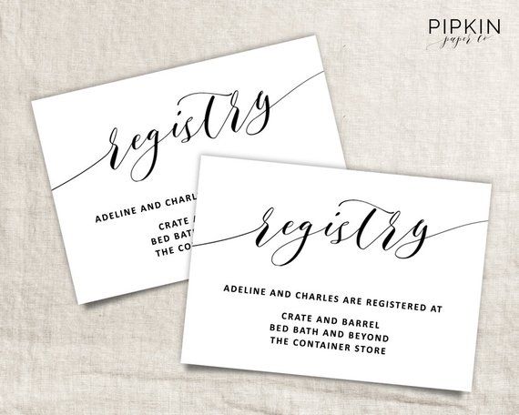 printable wedding registry card wedding info card template wedding registry insert template