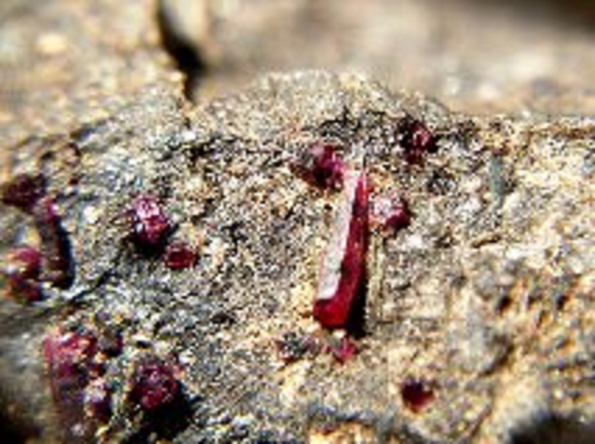 One of many, rare, Wake County NC, Ruby Corundum I found | Wake county
