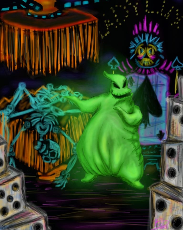 Mr Oogie Boogie Man Nightmare Before Christmas Tim Burton Art Nightmare Before