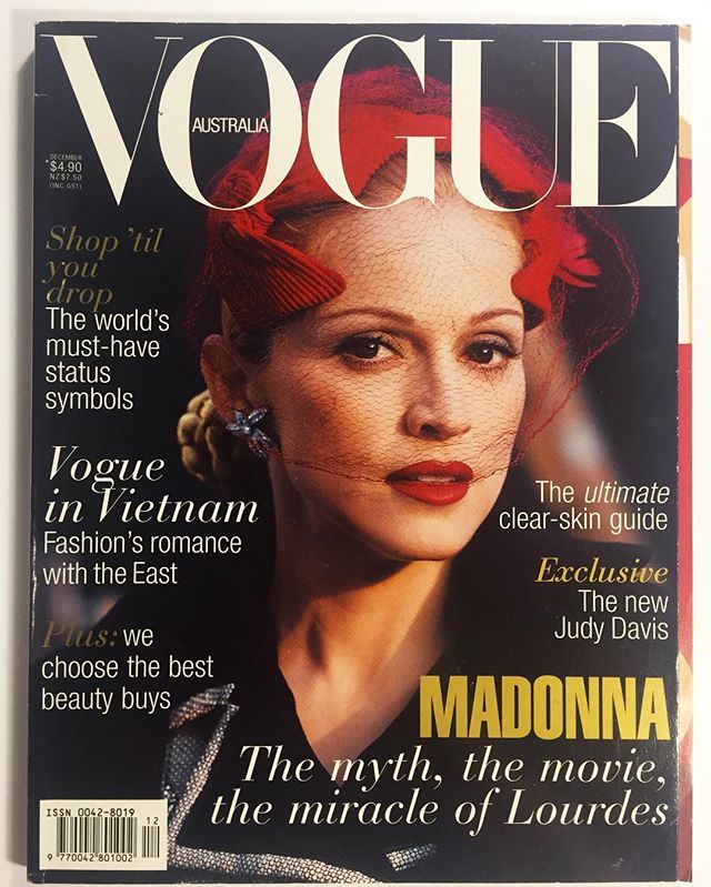 Madonna as Evita on the cover of Vogue Australia December 1996 #love # ...