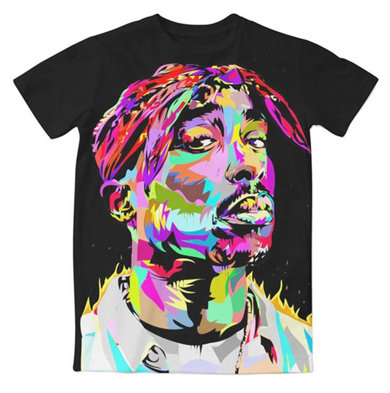 Fashion Men//Women Anime Biggie Smalls 2Pac 3D Print Casual T-Shirt Short Sleeve
