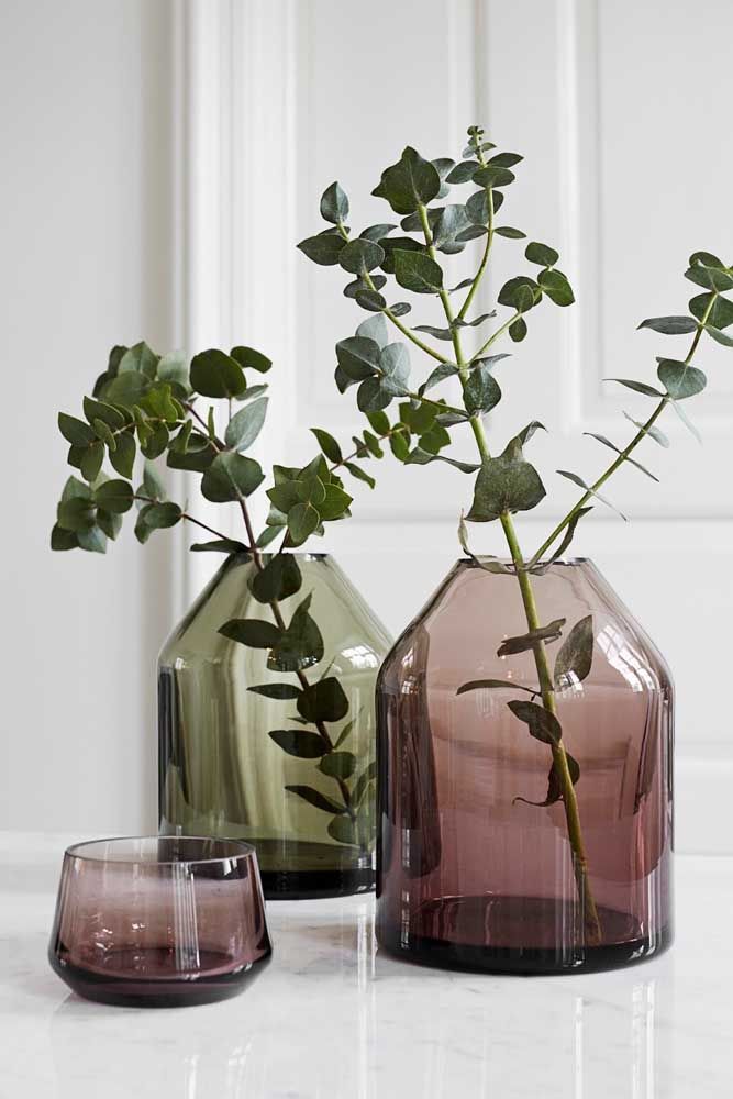 Vasos De Vidros Coloridos Não Precisa De Muito Para Deixá Los Incríveis Na Decoração Vases