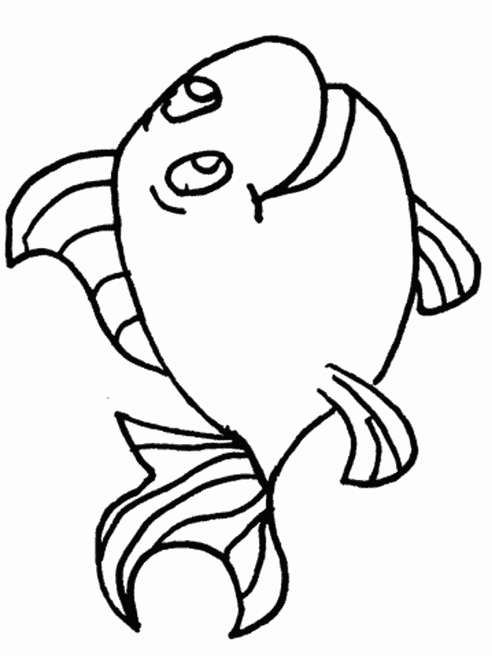 Fish Coloring Pages For Preschool And Kindergarten Animals Fish Printable Colouring Pages For Preschool