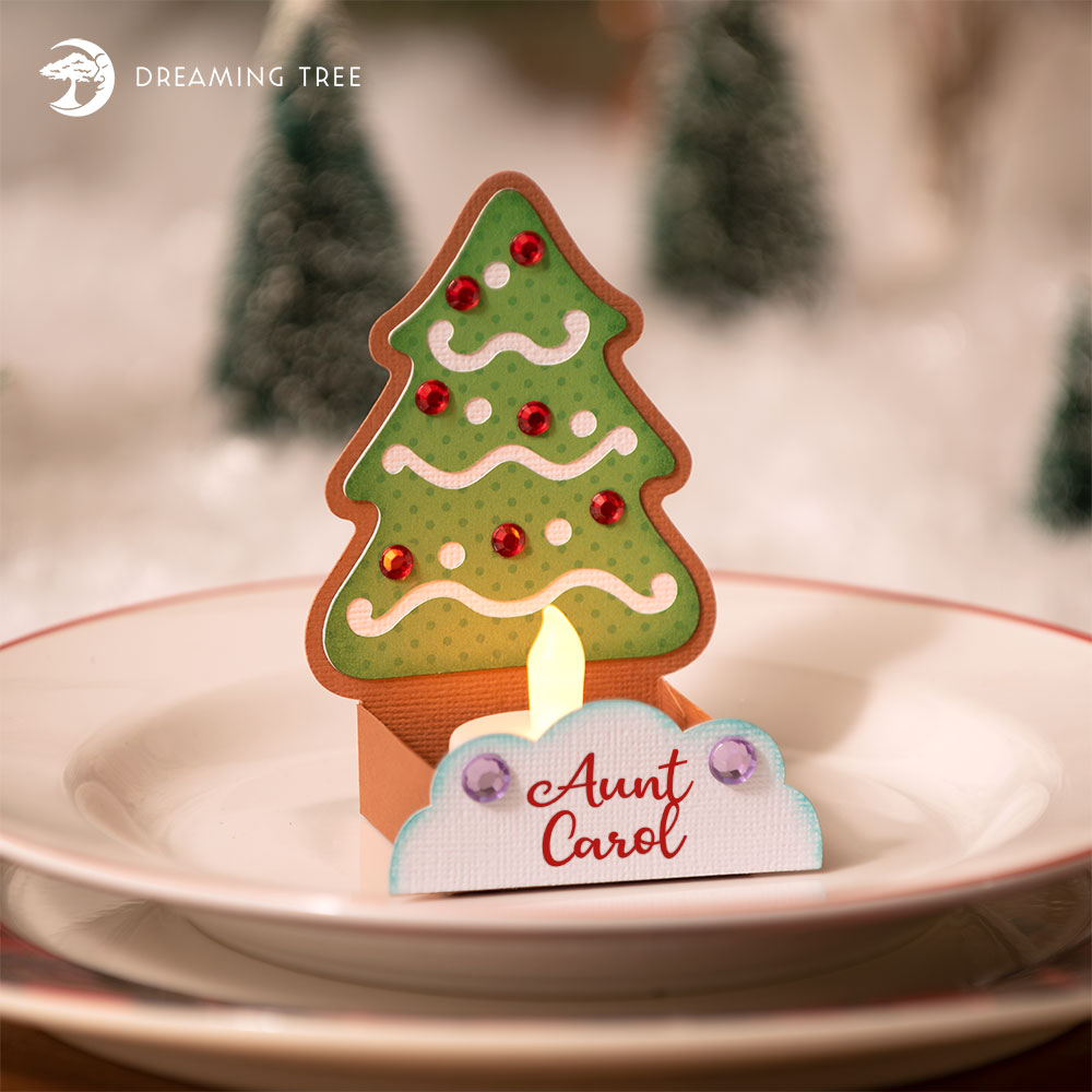 Download Gingerbread Tea Light Place Set (Free SVG) | Gingerbread ...