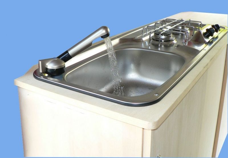 Evier Pour Amenagement Van Fourgon Et Camping Car Compatible Avec Notre Kit Alize Meuble Cuisine Evier En Inox Evier