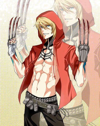 Yatogami Kuroh Le Chien Noir Project K Anime Guy Long Hair Anime Guys Shirtless Hot Anime Guys